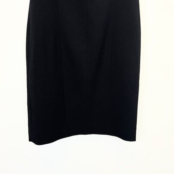 NWT T Tahari Pleated Sleeveless V Neck Sheath Dress  US 4 - Picture 5 of 12